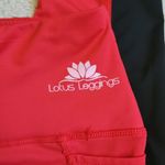 Lotus leggings Lotus red and black leggings size large Photo 4