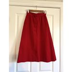 The Villager Vintage Velvet Skirt, size 4/6 *see measurements Red Photo 2