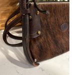 Sergio’s Collection cow hide fur leather western ranch brown crossbody Photo 3