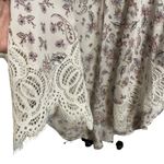 Victoria's Secret White Floral Paisley Kimono with Lace Sleeves XS/S Photo 5