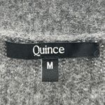 Quince Gray Merino Wool Alpaca Cropped Button Front Cardigan Sweater Size Medium Photo 2