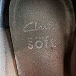 Clarks  Cushion Soft Leather Ballet Flats Shoes Women’s 7.5 Flower metallic Photo 2