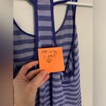 New Balance  Workout Tank Top Racer Back Tank Top Running Striped Purple Size L Photo 6