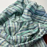 Sundance Gigi Pants Womens XL Blue Pattern Low Rise Straight Full Length *FLAW Photo 9