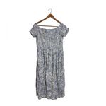 Old Navy  NWT Short Sleeved Off-the-Shoulder Paisley Smocked Midi Dress Photo 3