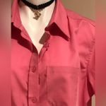 appleseed's  Pink Button Down collard Short Sleeves Size 0X Photo 1