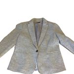 Ann Taylor GRAY “HUTTON” SWEATER RIBBED KNIT EXTERIOR WOOL BLEND BLAZER (14) Photo 10