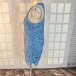 Lovers + Friends  baby blue lace scallop hem party dress size small Photo 6