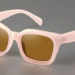 NWT Bencaley Powder Pink Square Sunglasses – 100% UV Protection Photo 1