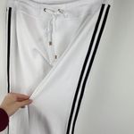 Boston Proper  White Side Stripe Jogger Track Pants Photo 2