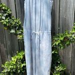 Anthropologie Cloth & Stone Blue Tie-Dye Halter-Neck Jumpsuit Photo 0