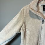 The North Face  Women’s Cream Fuzzy Zip Up Sweatshirt Small Photo 5
