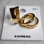 EXPRESS NWT  3 Ring Set Gold Tone Sizes 6 & 7 Unisex Casual Stackable Rings Photo 0