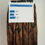 Linda Allard Ellen Tracy *Rare 100% Silk Maxi Skirt Feather Print Vintage Size 4 Black Photo 7