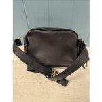 Victoria's Secret  Faux Leather Tassel Black‎ Gold Quilted Fanny Pack Bag Belts Photo 4