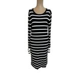 Theory  Mini Dress Stripe Crewneck Jersey Photo 4
