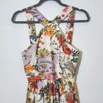 Lulus  Cream Floral Print Maxi Dress NWT Size Small Wedding Guest Dress Photo 5