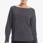 MM.LaFleur M.M Lafleur Rampling Top Navy White Stripe Boatneck Quiet Luxury Capsule Size M Photo 0