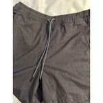 Athleta  Marin 5" Board Shorts Womens XS Gray Striped‎ Drawstring Swim Photo 3
