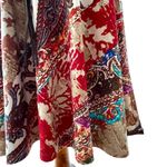 Ralph Lauren Lauren XL Dress Stretch Retro Boho Faux Wrap Patchwork Paisley Belt Photo 9