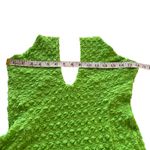 LaMarque Miles Halterneck Dress Green Deep V Textured Midi Dress Bodycon Medium Photo 12