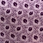 Levi's Vintage Levi Strauss Lavender Micro Leaf Print Blouse Long Sleeve Button Front Photo 5