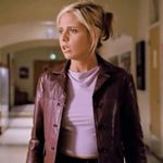 wilson's leather Vintage 90s Burgundy Leather Blazer Jacket Women's S/M Boxy Minimalist Style Photo 8