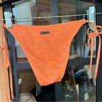 NWT Triangl Bikini bottoms glitter Cheeky tie bows adjustable Apricot Sparkle Orange Photo 1