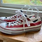 Converse All Star Red White Blue Patriotic All Star Print Shoes Sz 11.5 W 9.5 M Photo 0