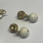 Monet Lot Of 3 Gold Tone Clip On Clip-on Signed Marvella Richelieu Photo 8