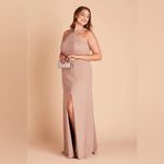 Birdy Grey  Gene Crepe Dress In Taupe Photo 2