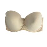 Vanity Fair  Beauty Back Bra Womens 36DD Beige Full Figure Strapless Underwire Photo 1