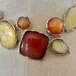 Yellow and orange statement necklace Photo 1