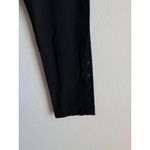 Chico's Women Black Ponte Knit Slim Leg Ankle Pull On Pant Button Detail Size 14 Photo 4