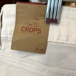 Rue 21 White Jeans Cropped Womens 13/14 Capris New Photo 10