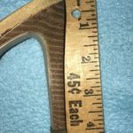 Paprika booties clogs slip on suede lace ups stacked heel tan size 5 1/2 Photo 4