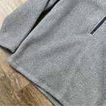 Vineyard Vines Fleece Women M Gray 1/2 Zip Mock Neck Pullover Sweater Warm Cozy Photo 3