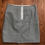 J.Crew  Seersucker Striped Blue White Cotton Pencil Skirt Women’s Size 8 Photo 7