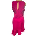 Chelsea28  Fuschia Pink Ruffle Hem Mini‎ Sleeveless Sheath Dress Women's M Photo 2