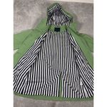 Boden Women's Cotton Overcoat Coat 8 Green Navy Striped Inside ‎ Hooded Blue Photo 8