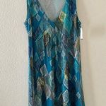 Halogen Diamond print knit sundress Photo 0