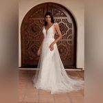 Casablanca Wedding Dress Cayenne White Size 12 Photo 6