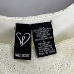 Windsor  Cream Lace Tulle Dress, Sleeveless Fit & Flare Formal Party L Photo 7