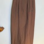 STAUD Chocolate Brown Midi Dress, high thigh slit size 6 Photo 9