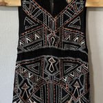 Cleobella Laurie Shift Short Mini Dress Size Small Black Embroidered Crochet Photo 0