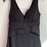 formal black slit dress Photo 3