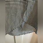 Kate Spade  Saturday Black & White Striped Oversized Top XS Silk Cotton Blend Photo 1