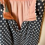 Judith March  Polka Dot Fit & Flare Dress Pink Waist Bow‎ Back Size Large Photo 8