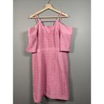 The 8th Sign Crochet lace Midi Dress Size 16 Baby Pink Barbiecore Girlhoodcore Photo 2