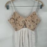 Tularosa Floral Bohemian Women XS Fairycore Renaissance Peplum Romantic Top Photo 0